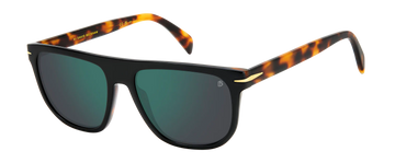 DB David Beckham 7111/S Black Havana w/ Green Mirror