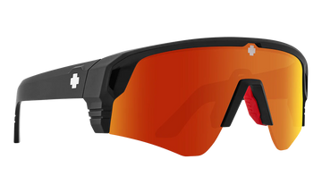 Spy MONOLITH SPEED Matte Black w/ Happy Boost Orange Mirror Polarised