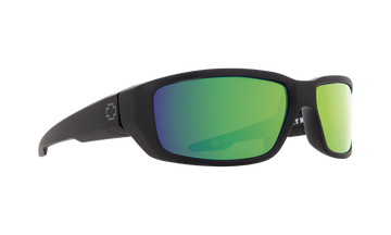 Spy DIRTY MO Soft Matte Black w/ HD Plus Green Spectra Mirror Polarised