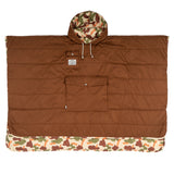 Poler Reversible Poncho Jacket - Furry Camo Sand