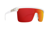 Spy FLYNN 5050 Matte Crystal w/ HD Plus Happy Red Spectra Mirror
