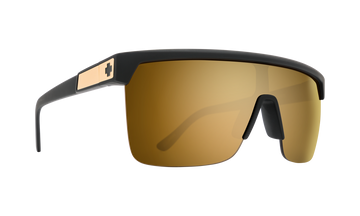 Spy FLYNN 5050 25th Anniv. Matte Black w/ HD Plus Happy Gold Spectra Mirror