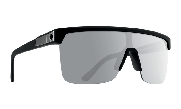 Spy FLYNN 5050 Soft Matte Black w/ HD Plus Silver Spectra Mirror Polarised