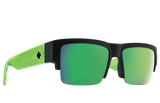 Spy CYRUS 5050 Soft Matte Black Trans Green w/ HD Plus Green Spectra