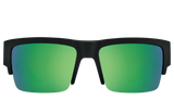 Spy CYRUS 5050 Soft Matte Black Trans Green w/ HD Plus Green Spectra