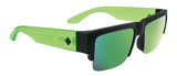 Spy CYRUS 5050 Soft Matte Black Trans Green w/ HD Plus Green Spectra