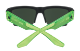 Spy CYRUS 5050 Soft Matte Black Trans Green w/ HD Plus Green Spectra
