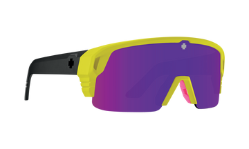 Spy MONOLITH 5050 Neon Yellow w/ HD+ Purple Spectra Mirror