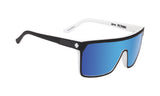 Spy FLYNN Whitewall Black White w/ Happy Blue Spectra