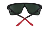 Spy FLYNN Soft Matte Black/Red Fade w/ Happy Red Flash