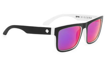 Spy DISCORD Black & White Whitewall w/ Blue Spectra