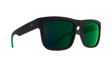 Spy DISCORD Soft Matte Black/Green Fade w/ Happy Green Flash