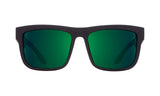 Spy DISCORD Soft Matte Black/Green Fade w/ Happy Green Flash