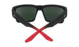 Spy CYRUS Soft Matte Black/Red Fade w/ HD+ Red Flash