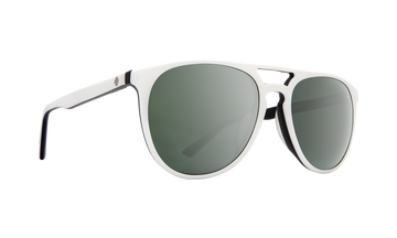Spy Syndicate Matte White & Black w/ Happy Silver Spectra Mirror