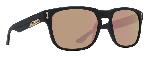 Dragon MONARCH Matte Black w/ Rose Gold Ion LumaLens