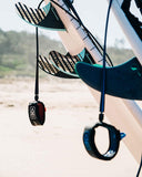 Ocean & Earth One-XT Slimline Comp 6'6" Surfboard Leash - Black & Blue