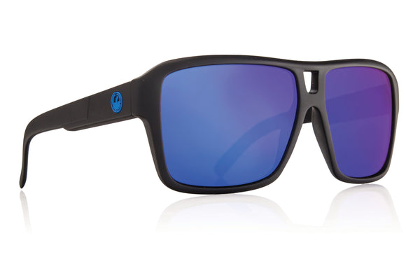 Dragon The Jam H2O Matte Black w/ Blue Ion Polarised P2