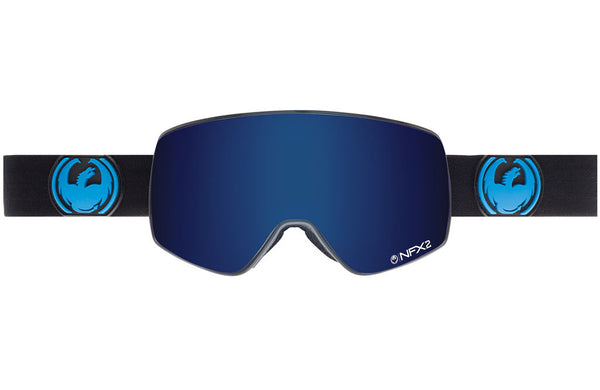 Dragon NFX2 - Jet w/ Dark Smoke Blue + Bonus Lens