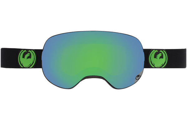 Dragon X2 - Jet Black w/ Green Ion + Bonus Lens
